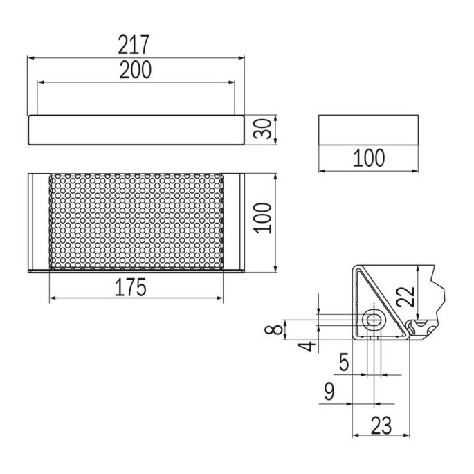 Inda Indissima A88510GB zeep korf geborsteld goud
