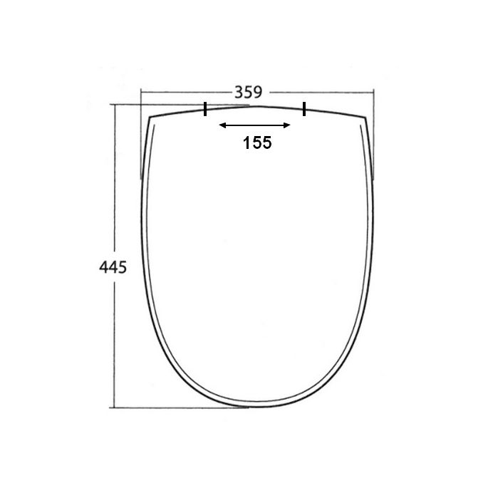 Sphinx 340 S8H5N00R000 OLW-10 toiletzitting met deksel wit (OUTLET)