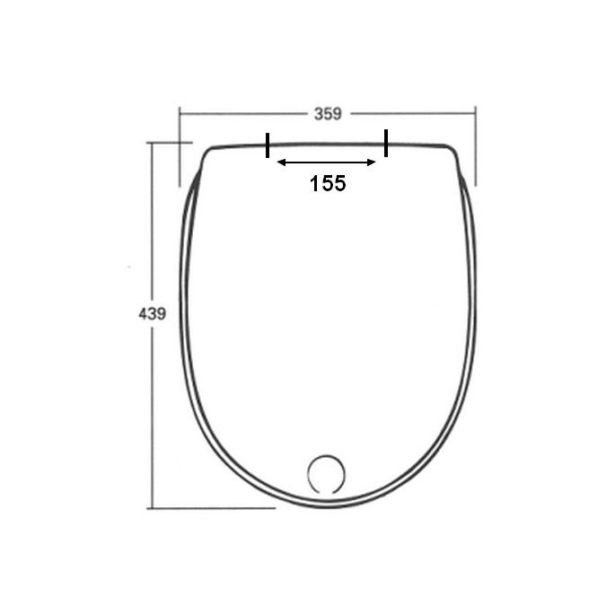 Sphinx Milano S8H5200R000 OL-206 toiletzitting met deksel wit (OUTLET)