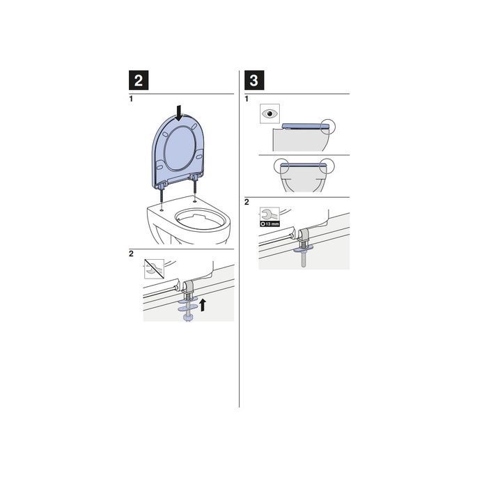 Geberit 300 Comfort Square S8H51103000G toiletzitting met deksel wit