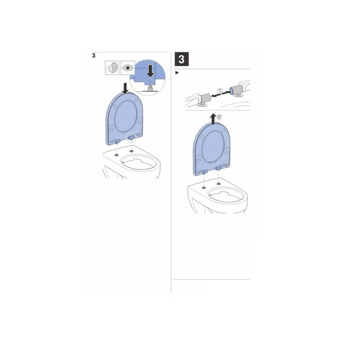 Geberit Smyle Square 500687011 toiletzitting met deksel wit