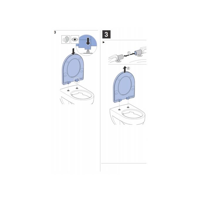 Geberit Smyle Square 500688011 toiletzitting met deksel wit