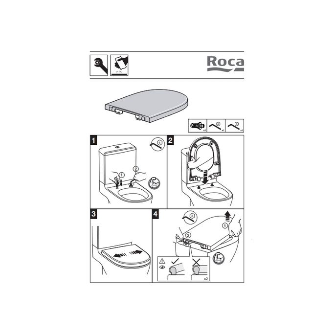 Roca The Gap A801732004 toilet seat with lid white *no longer available*