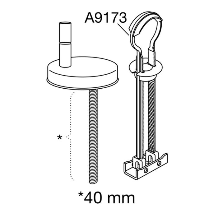 Pressalit Sway D 934231-BL6999 toiletzitting met deksel mat zwart