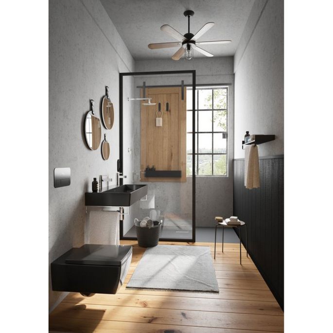Villeroy en Boch Memento 2.0 8M24S1S0 toiletzitting met deksel Glossy Black