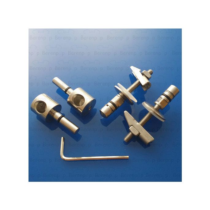 Keramag Renova Nr. 1 Comprimo 598126000 set van 2 scharnieren voor toiletzitting chroom