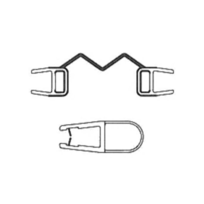 Artweger Cityline Top TZ223 afdichtingsset vast deel 5 verticaal