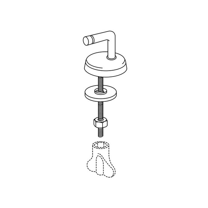 Pressalit BB5P999 Pinocchio set verstelbare scharnieren chroom