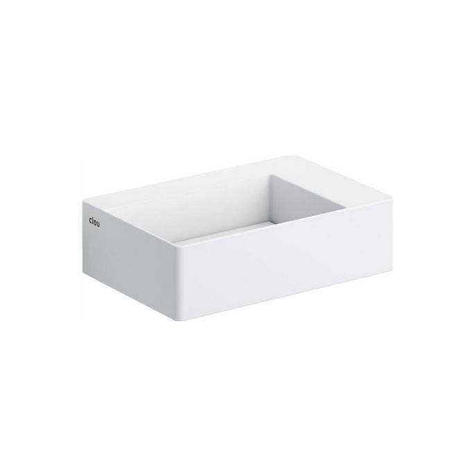 Clou New Flush 2 CL031342002 fontein 35x24cm met vlakke afvoerplaat aluite wit