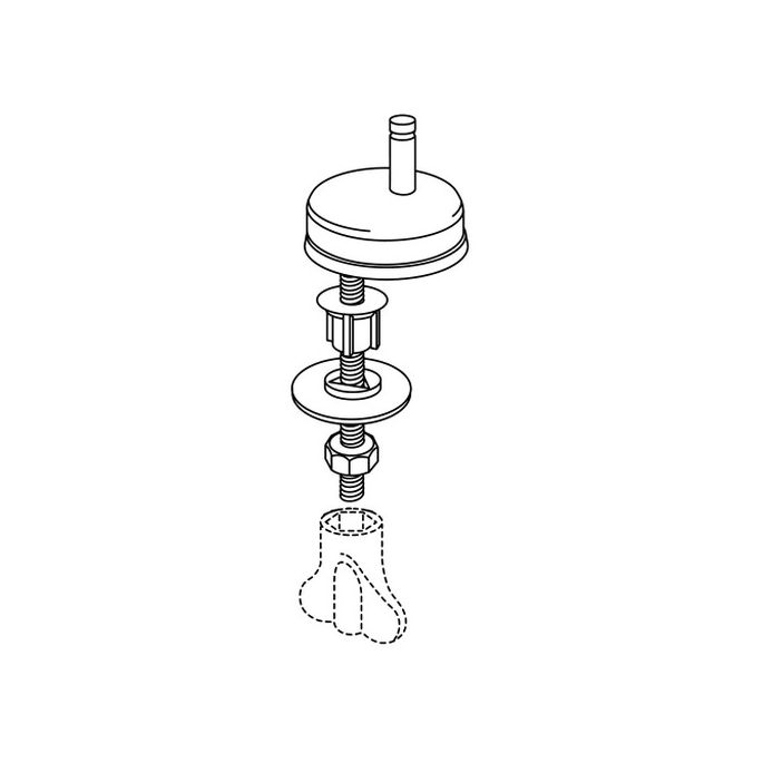 Pressalit D15999 Calmo-T Soft-T Soft D set verstelbare scharnieren chroom