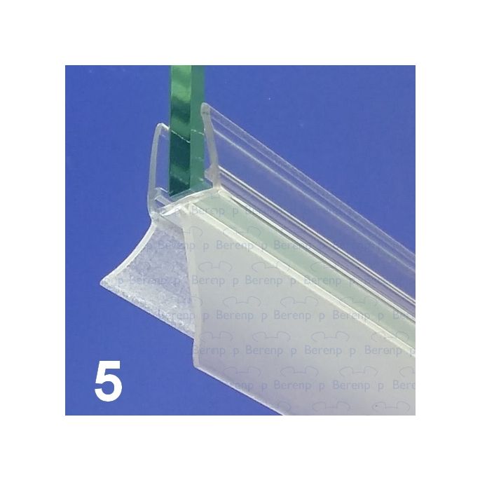 Exa-Lent Universal DS051006 - G06207100 helder doucheprofiel 1 flap 1 flapje 100cm - 6mm