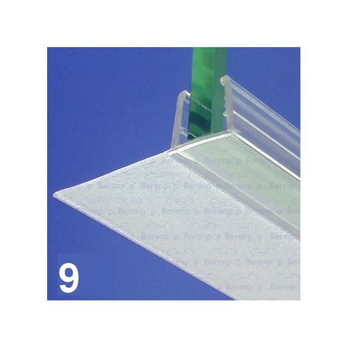 Exa-Lent Universal DS091008 - G08014100 helder doucheprofiel 1 flap horizontaal 100cm - 8mm