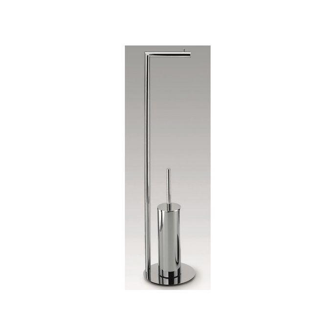 Decor Walther 0506100 Straight 7 toiletborstelhouder / toiletrolhouder standaard chroom