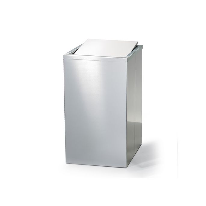 Decor Walther 0610976 DW 215 wasmand 58x32x32cm met swing deksel RVS geborsteld