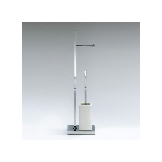 Decor Walther 0838500 DW 6710 toiletborstelhouder/ toiletrolhouder standaard chroom