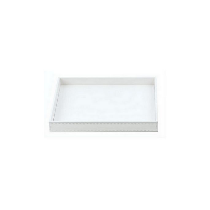 Decor Walther Brownie 0932550 BROWNIE TAB R schaal/ tray kunstleder wit