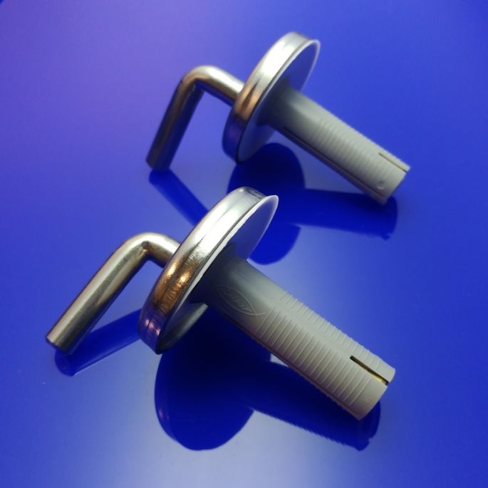 Duravit Duraplus Compact 0061181000 scharnierset voor toiletzitting Duraplus Compact 006681