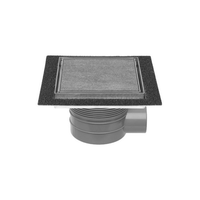 Easy Drain Aqua Plus Quattro Tegel AQUA+20X20MSIT doucheput 20x20cm zijuitloop