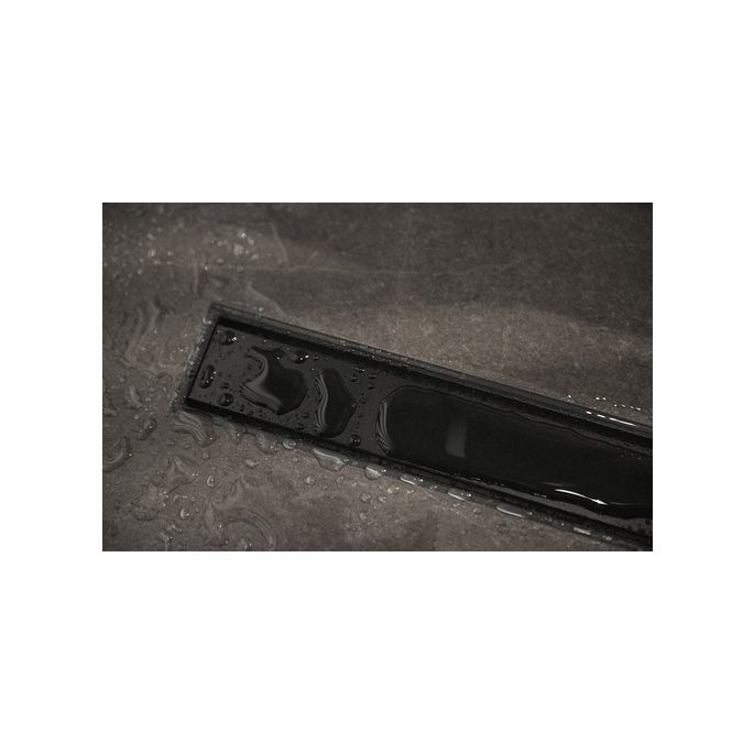 Easy Drain Compact 50 TAF Black EDM1TAFZM90050B douchegoot 90cm zijuitloop