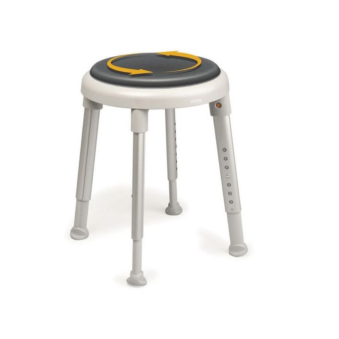 Etac Easy 81901050 douchekruk met draaischijf grijs