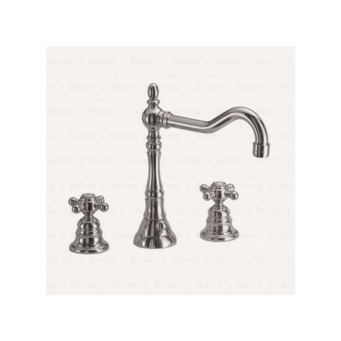 Fima Carlo Frattini Elizabeth F5081CR 3 gats wastafelkraan 2-greeps chroom