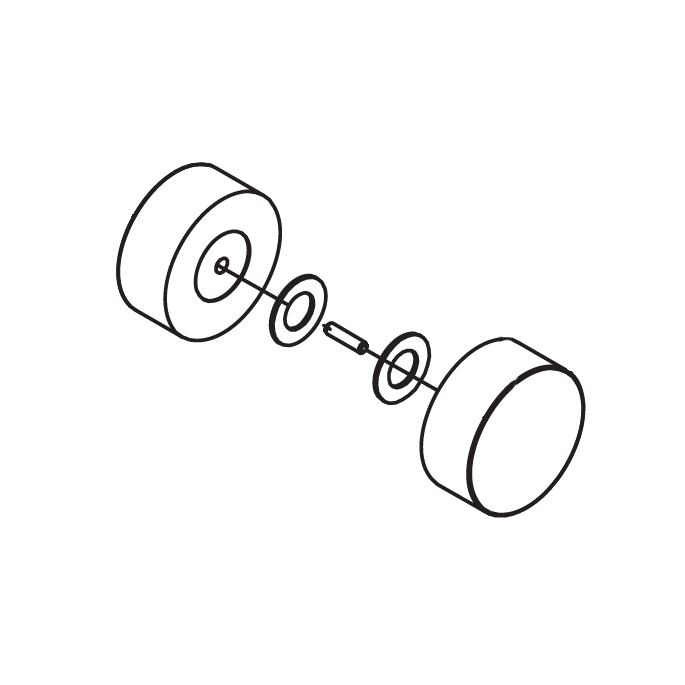 HSK Atelier Pur E77140-12 knopgreep groot compleet tbv schuifdeur, chroom *niet meer leverbaar*