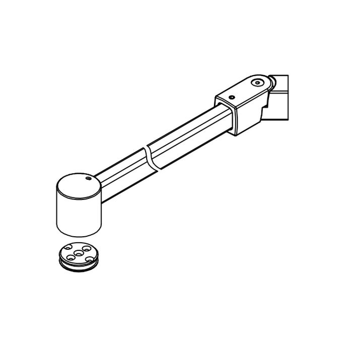 HSK E85349-04 stabilisatiesteun 150cm wit