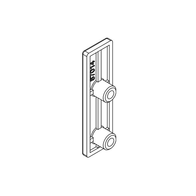HSK Kienle E100311-O-90 achterplaat voor wandhouder boven, RVS look