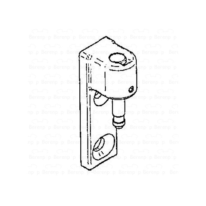 HSK Kienle E87310-1 scharnierdeel wandhouder boven, RVS-look *niet meer leverbaar*