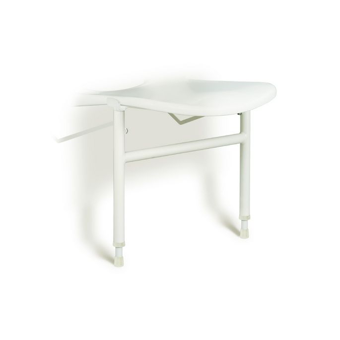 Handicare (Linido) LI2214201402 hulppootset voor douchezitting RVS gecoat wit