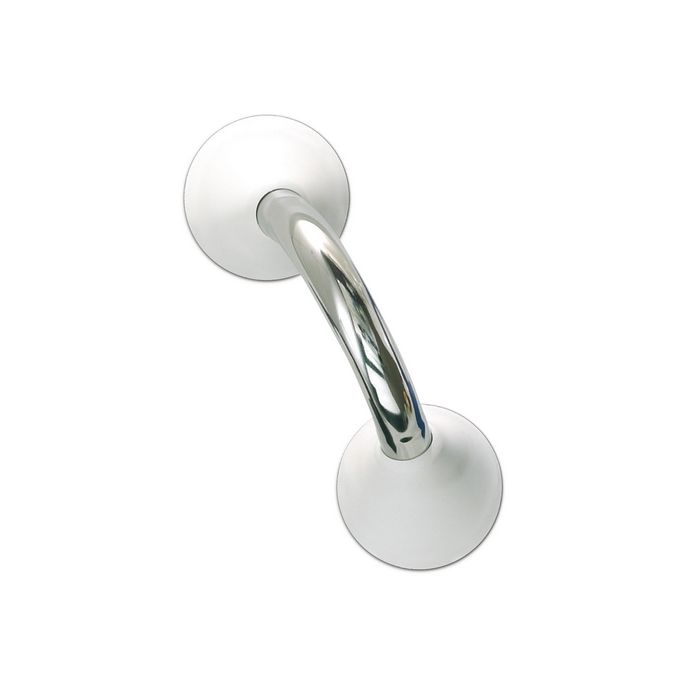 Handicare (Linido) LI2611020200 wandbeugel Ergogrip 200mm RVS gepolijst (witte afdekkappen)