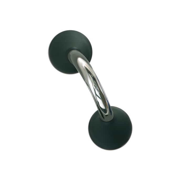 Handicare (Linido) LI2611020211 wandbeugel Ergogrip 200mm RVS gepolijst (antraciete afdekkappen)