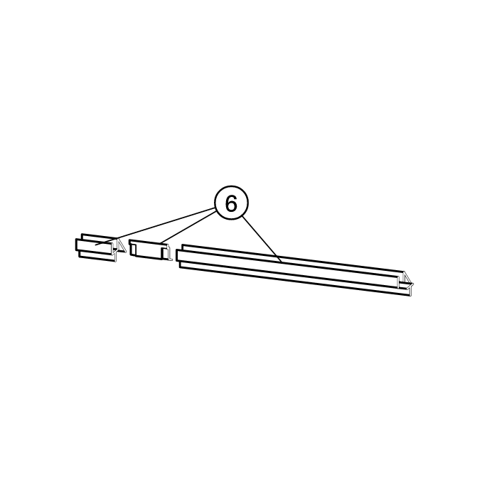 Huppe 1002, 054214 afvoerprofiel voor draaideur in nis