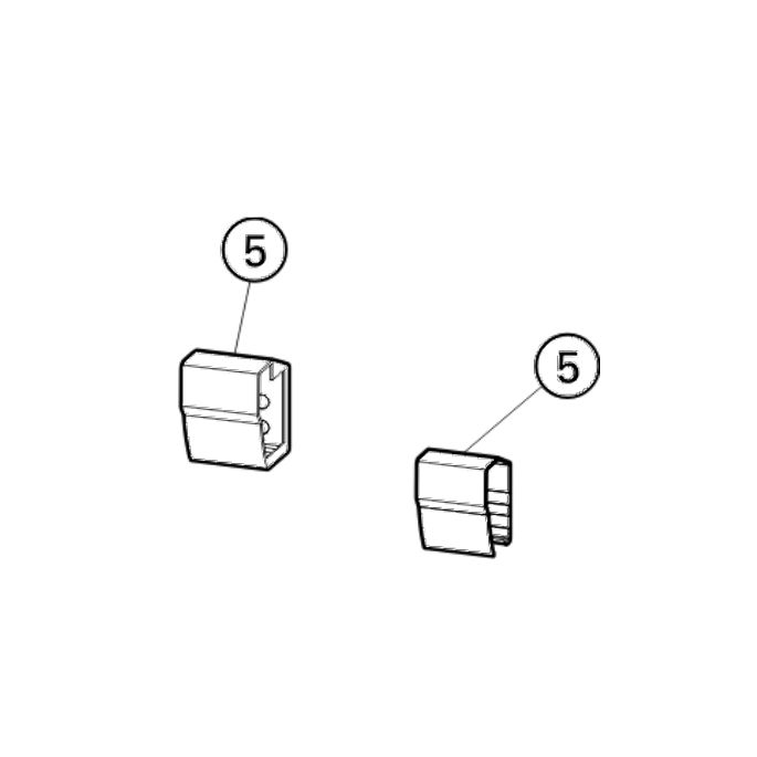 Huppe Aura elegance, 025502 set kappen wandbevestiging