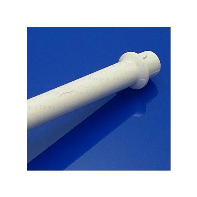 Inda RV0140 borstelkop wit met halve steel voor toiletborstel