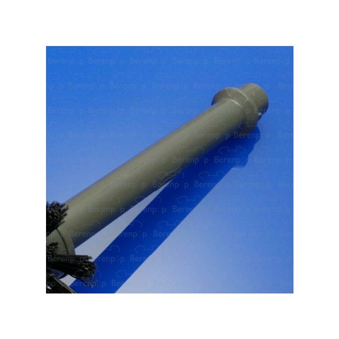 Inda RV014B001 borstelkop met halve steel voor toiletborstel antraciet