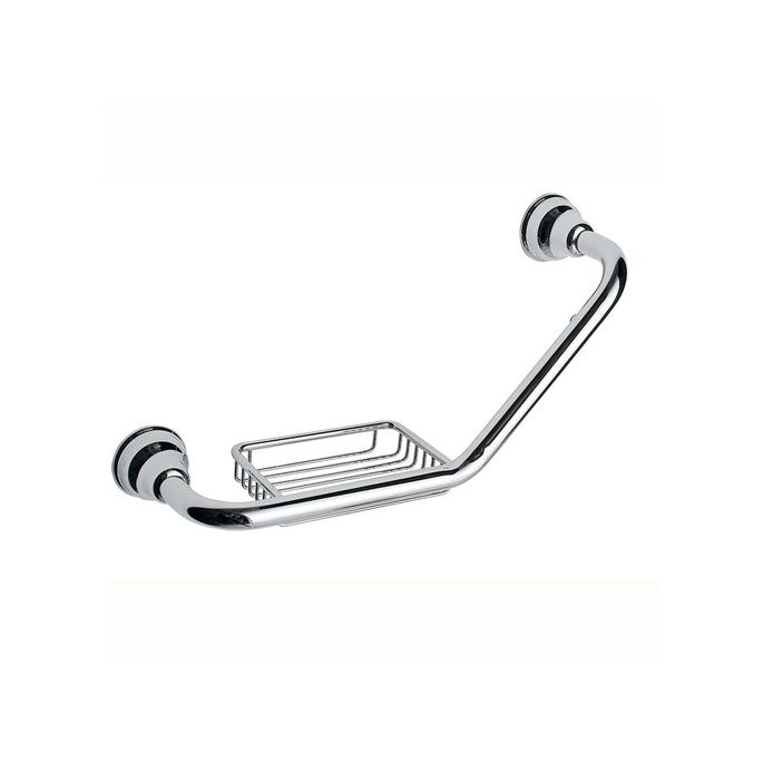 Inda Raffaella A32920BZ handgreep 45 graden met mandje brons