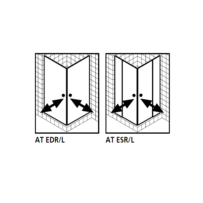 Kermi 2534050 set spatwaterdichtingen 2 x 98,5cm - 6mm