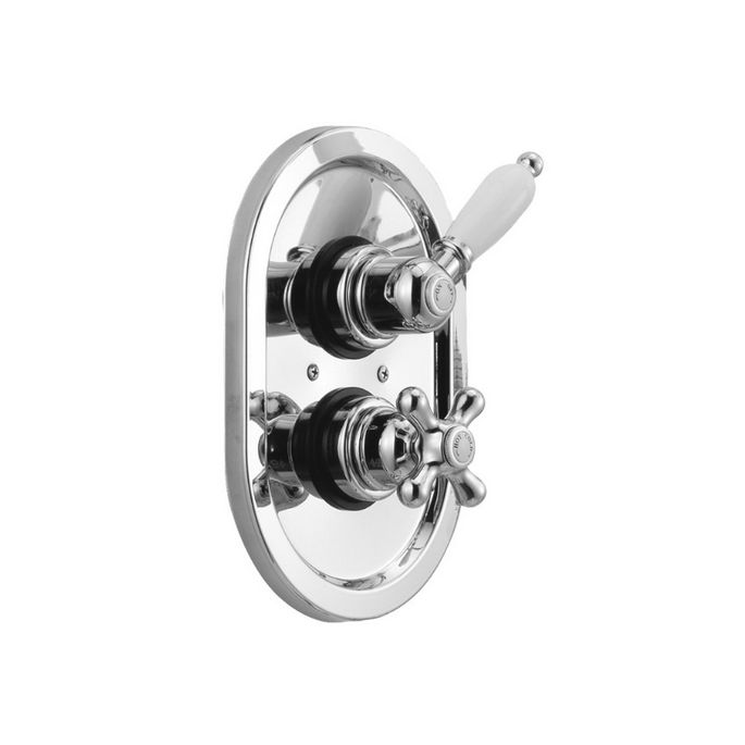 Lanesto Brighton 253463 2-weg inbouwthermostaat chroom (OUTLET)