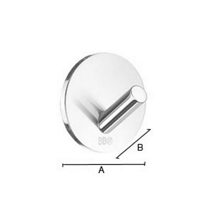 Smedbo Beslagsboden B1080 design haken mini geborsteld edelstaal