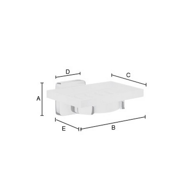 Smedbo Ice OK342P zeepschaalhouder chroom