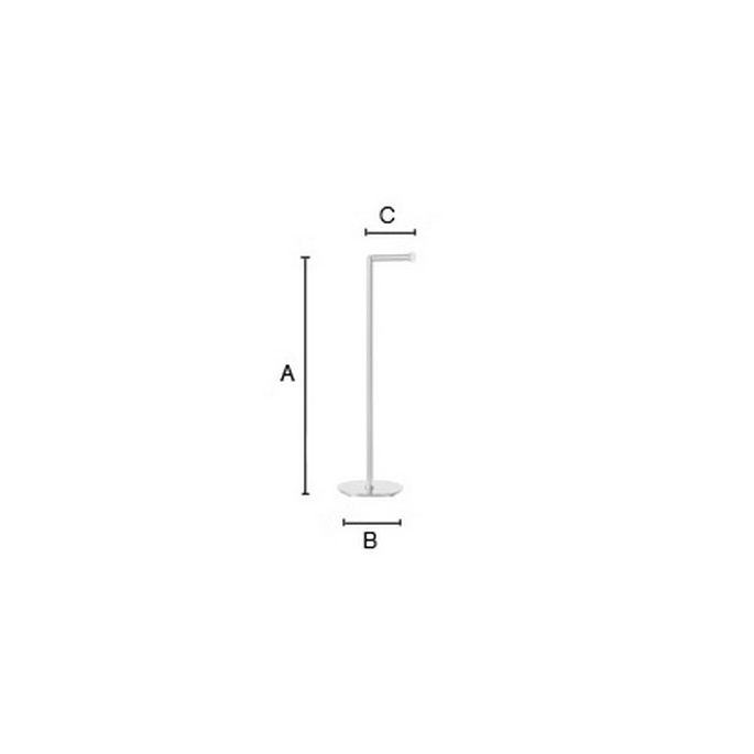 Smedbo Outline Lite FX635 toiletrolhouder met reserverolhouder mat wit edelstaal