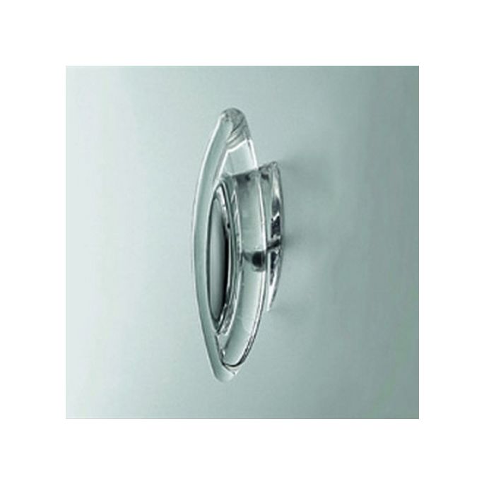 Novellini POMC-TC deurgreep transparant/ chroom *Niet meer leverbaar*