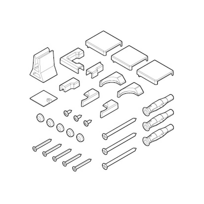 Novellini R01BN2P1-H montageset zwart