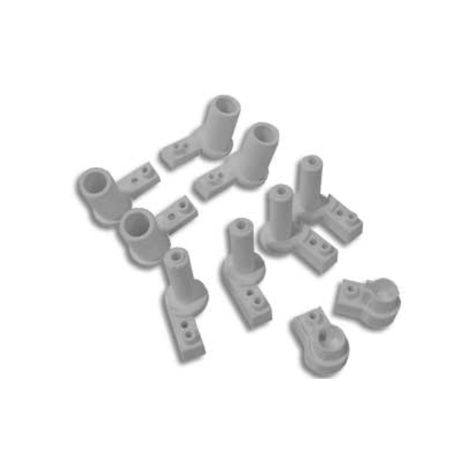 Novellini R04PET-26 scharnierdelenset wit ral 9010