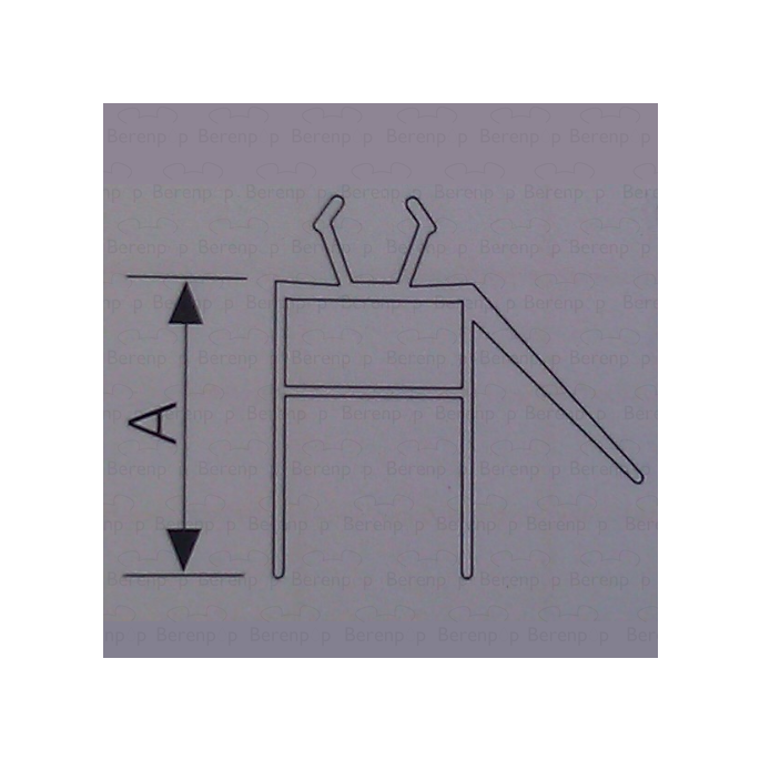 Provex Point - Classic 1208SA00F afwateringsstrip 16mm hoog, transparant