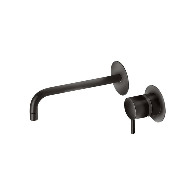 Pure Duero DU5404-ZW wastafelkraan 2-gats compleet met inbouwdeel mat zwart