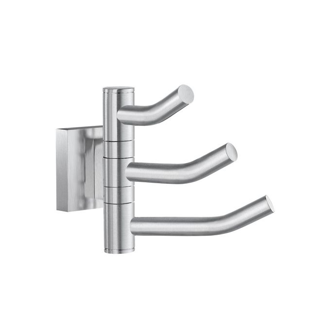 Smedbo House RS327 3 voudige haak zwenkbaar mat chroom