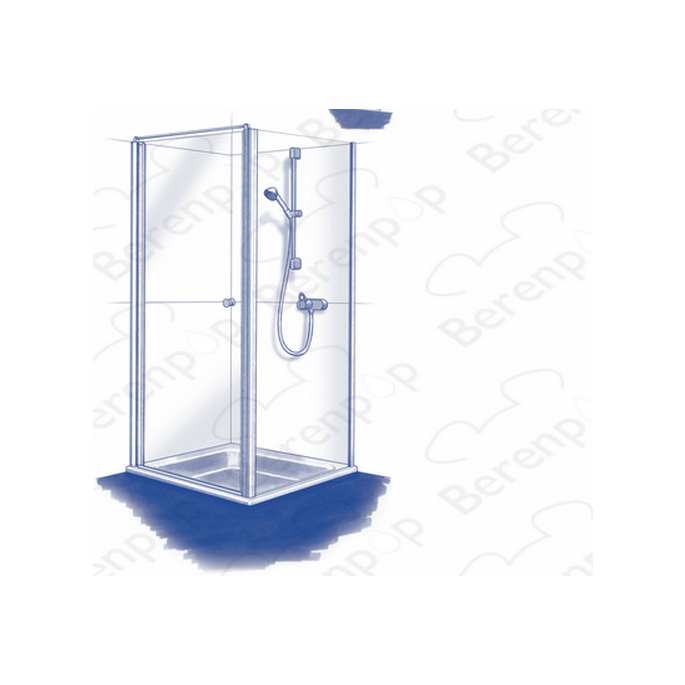 Koralle Supra Top S8L43544 ( L43544 ) ( 2537253 ) onderstrip voor draaideur (vanaf 05.2001)