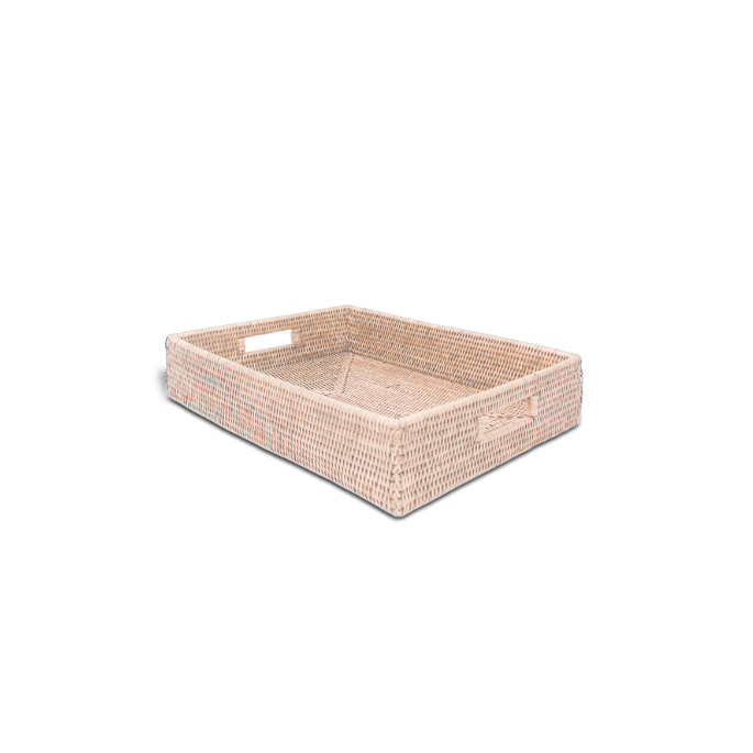 Decor Walther Basket 0939691 Basket TRAY tray/schaal licht rotan